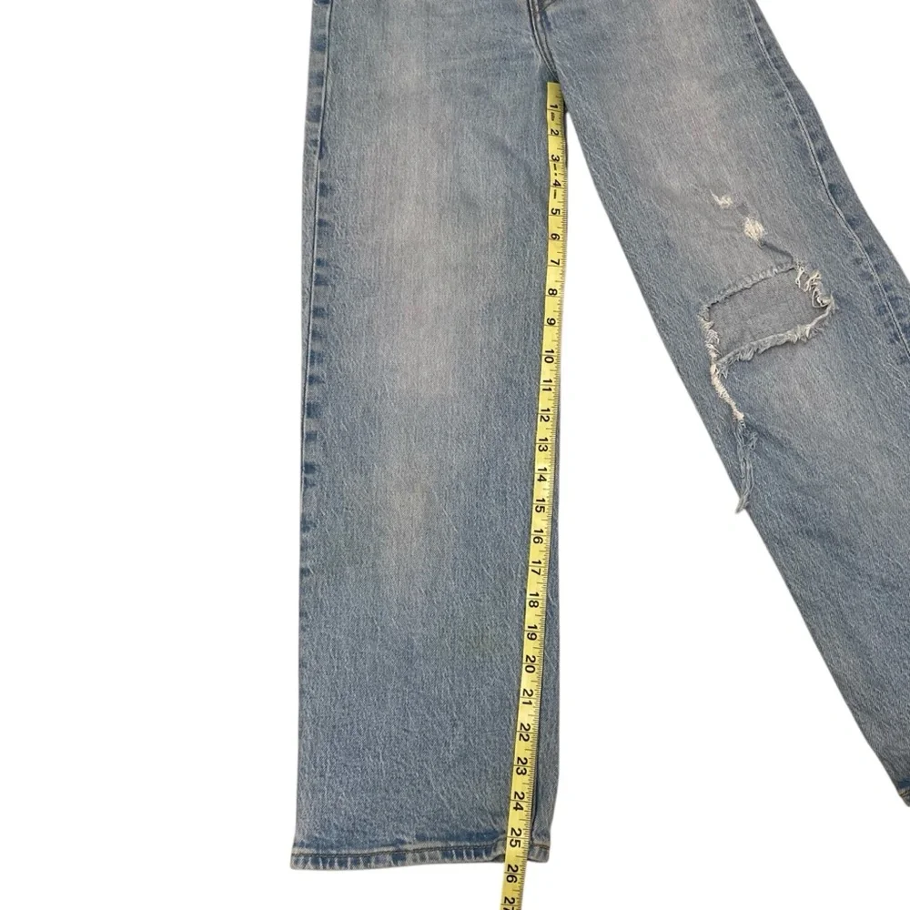 Levi’s Ribcage Straight Light Wash Denim Jeans, Button Fly, Women’s Size 25 - Picture 13 of 15